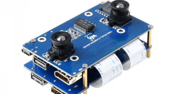 Buy Binocular Camera Base Board Designed for Raspberry Pi Online in ...