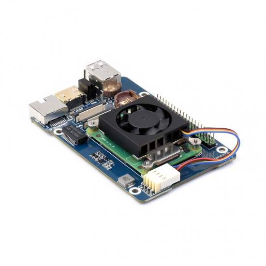 CM4-NAS-Double-Deck Network Attached Storage(NAS) All-In-One Mini-Computer for Raspberry Pi Compute Module 4