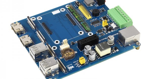 NAS Multi-functional Mini-Computer Designed for Raspberry Pi Compute Module  4 (NOT included), Network Storage, Dual Solid State Drive slots, Dual  Gigabit Ethernet ports, 4G Network, Metal Case