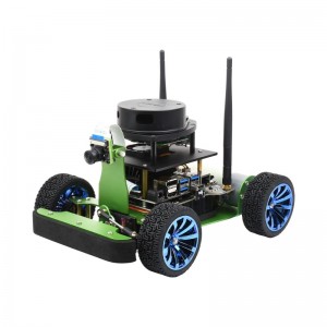 JetRacer Professional Version ROS AI Kit B, Dual Controllers AI Robot, Lidar Mapping, Vision Processing, comes with Waveshare Jetson Nano Dev Kit