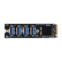 M.2 to PCIe 4-Ch Expander, Using With PCIe X1 to PCIe X16 Expander
