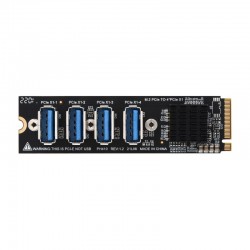 M.2 to PCIe 4-Ch Expander, Using With PCIe X1 to PCIe X16 Expander