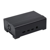DIN Rail Aluminum Case for Raspberry Pi 4, with Cooling Fan and Heatsinks
