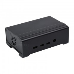 DIN Rail Aluminum Case for Raspberry Pi 4, with Cooling Fan and Heatsinks