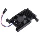 Dedicated All-In-One aluminum alloy cooling fan for Raspberry Pi 4B, PWM speed adjustment, better cooling