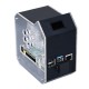 Mini Tower NAS Kit for Raspberry Pi 4B, support up to 2TB M.2 SATA SSD, Strong Heat Dissipation, OLED Screen Display
