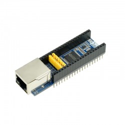 Waveshare Ethernet to UART Converter for Raspberry Pi Pico, 10/100M Ethernet Waveshare Ethernet to UART Converter for Raspberry Pi Pico, 10/100M Ethernet