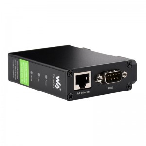 Rail-Mount Serial Server, RS232/485/422 to RJ45 Ethernet Module, TCP/IP to serial, With POE Function Rail-Mount Serial Server, RS232/485/422 to RJ45 Ethernet Module, TCP/IP to serial, With POE Function
