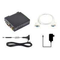 Rail-mount SX1262 LoRa Data Transfer Unit, RS232/RS485/RS422 to LoRa, LF 410-510MHz, Power Supply & Serial Cables Included