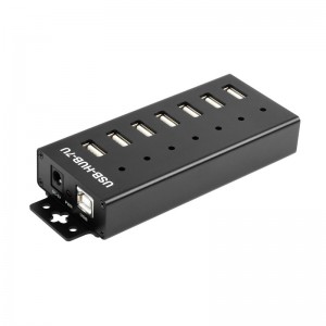 Industrial Grade USB HUB, Extending 7x USB 2.0 Ports, Without Power Supply Industrial Grade USB HUB, Extending 7x USB 2.0 Ports, Without Power Supply