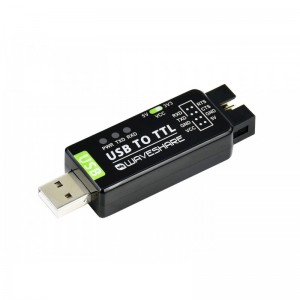 Waveshare Industrial USB TO TTL Converter, Original FT232RL, Multi Protection & Systems Support