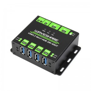 Waveshare Industrial grade USB HUB, Extending 4x USB 3.2 Ports, Switchable dual hosts, Multi Protections Waveshare Industrial grade USB HUB, Extending 4x USB 3.2 Ports, Switchable dual hosts, Multi Protections