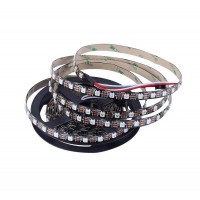 5 Meter Reel - NeoPixel WS2812B Addressable LED Strip - 60 led/mtr - Black PCB - IP20