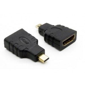 Micro HDMI Male to Full HDMI A Female Adapter - suitable for Raspberry Pi 4 