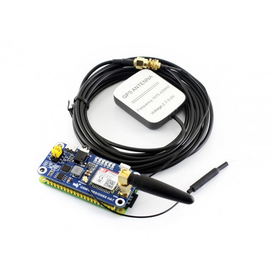 Waveshare GSM/GPRS/GNSS/Bluetooth HAT for Raspberry Pi - SIM868