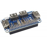 Waveshare 4 Port USB HUB HAT for Raspberry Pi 