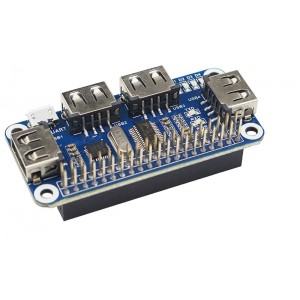 Waveshare 4 Port USB HUB HAT for Raspberry Pi 