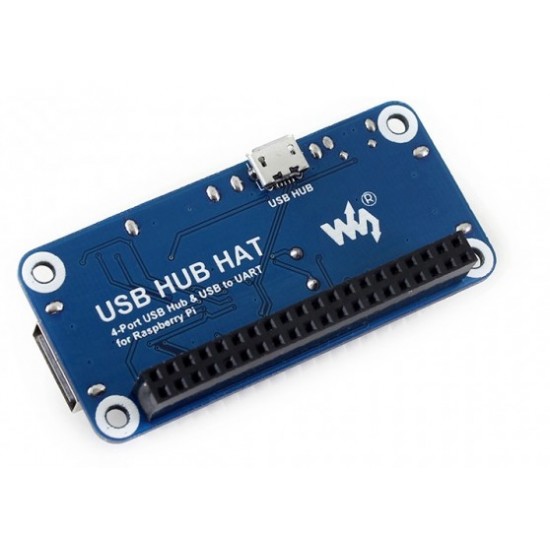 Waveshare 4 Port USB HUB HAT for Raspberry Pi 
