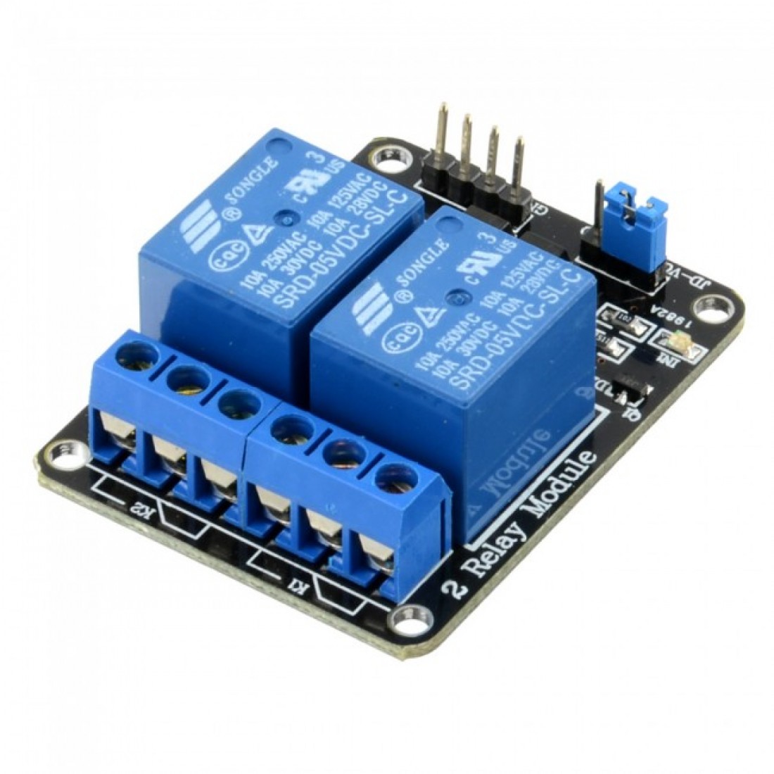 2 Channel Relay Module - 5V - Low Level Triggered - Isolated Input Buy ...