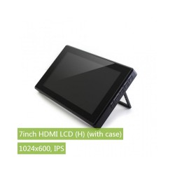 7inch HDMI LCD (H) (with case) for Raspberry Pi, 1024x600, IPS