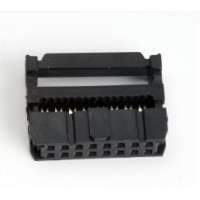 Flat Ribbon Cable Connector - Press Mount - 16 Pin Female - 2.54mm - FRC/ IDC connector