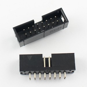 Shrouded Male Header - 2x8 - 2.54mm Pitch - 16 pin IDC connector - Straight 