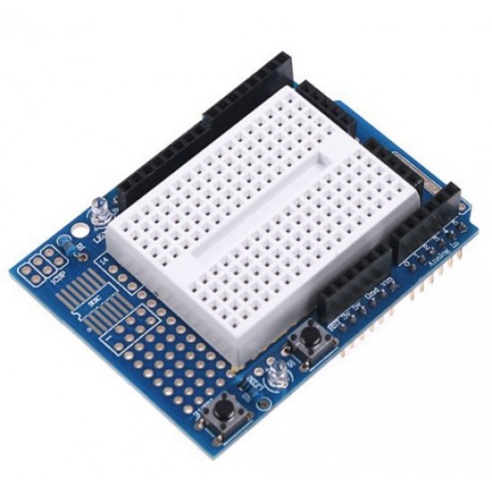 Arduino UNO Proto Shield with SYB170 Breadboard 