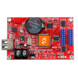 HD-W60-75 - USB + WiFi Seven Color LED Display Controller - 2x HUB75 - 640*64 HD-W60-75 - USB + WiFi Seven Color LED Display Controller - 2x HUB75 - 640*64