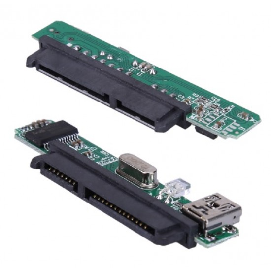 MA6116A based Mini USB 2.0 to 2.5" Female SATA 7+15 Connector Adapter