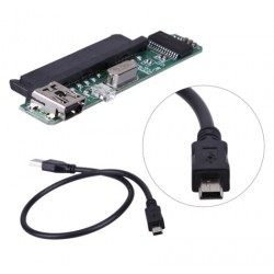 MA6116A based Mini USB 2.0 to 2.5" Female SATA 7+15 Connector Adapter MA6116A based Mini USB 2.0 to 2.5" Female SATA 7+15 Connector Adapter
