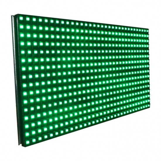 Buy P10 High Brightness Green LED Display Panel - SMD - 32*16 - 4 Scan - 5V  - HUB12 -Semi Outdoor Online At HUBTRONCIS