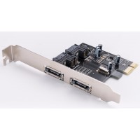 ROCKPro64 PCI-E To Dual SATA-II Interface Card, ASM1061