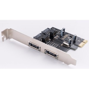 ROCKPro64 PCI-E To Dual SATA-II Interface Card, ASM1061