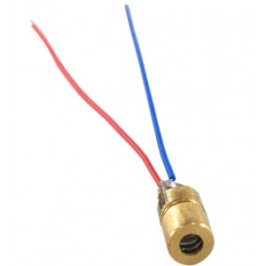 5mW - 6mm Laser Diode 5V - Copper Head - Adjustable Dot - 650nm RED 5mW - 6mm Laser Diode 5V - Copper Head - Adjustable Dot - 650nm RED