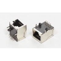 RJ45 - 8P8C Modular Socket Right Angle - Ethernet LAN Connector - 18mm (L) x 13mm (H)