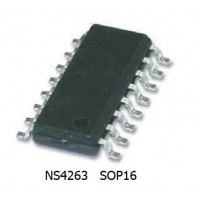 NS4263 - Class AB 3W Stereo Amplifier Chip - SOIC 16  