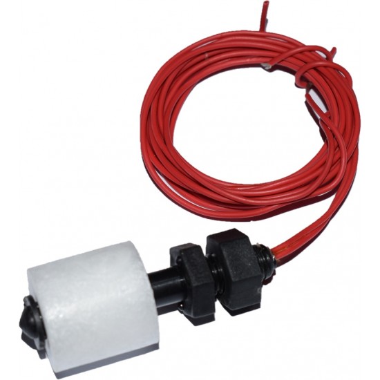 HT01 Float Switch for Water Tank - Vertical Mount - Normally Open (NO) - 100cm Wire