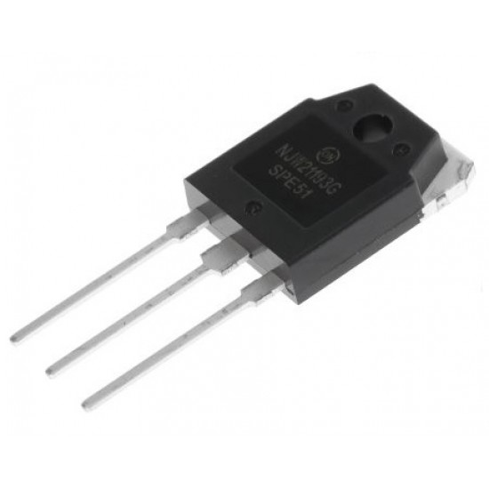 NJW21193G  16A Complementary PNP Power Transistor (BJT) for Audio Amps - 250 VOLTS - 200 WATTS - On Semiconductor