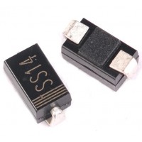 SS14 Schottky Barrier Rectifier, 1.0 A, 40 V, 1N5819, SMA (DO-214AC) 