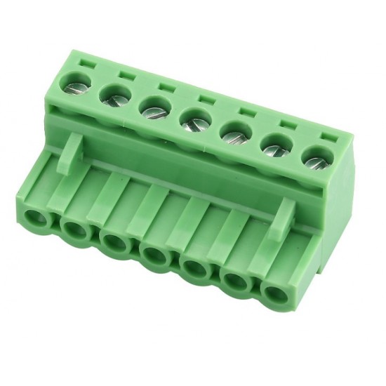 5085 7Pin Pluggable Screw Terminal Block Connector - Right Angle - 5.08mm Pitch - 2EDG5.08 - Set of M+F