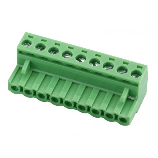 5085 9 Pin Pluggable Screw Terminal Block Connector - Right Angle - 5.08mm Pitch - 2EDG5.08 - Set of M+F