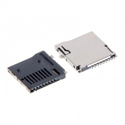Micro SD Card Connector - Push-Push Type - 9Pin - Surface Mount Micro SD Card Connector - Push-Push Type - 9Pin - Surface Mount