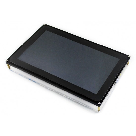 10.1 inch Capacitive Touch Screen LCD (H), 1024x600, Supports Multi mini-PCs, Multi Systems, Multi Interfaces - HDMI - VGA - AV (CVBS)
