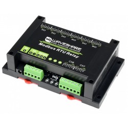 Waveshare Industrial Modbus RTU 8-ch Relay Module, RS485 Bus, Multi Protection - (with Power Adapter) Waveshare Industrial Modbus RTU 8-ch Relay Module, RS485 Bus, Multi Protection - (with Power Adapter)