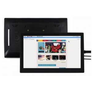 Waveshare 13.3inch HDMI LCD (H) (with case) 1920x1080, IPS Capacitive Touch Supports Multi Mini PC (Power Adapter Included)