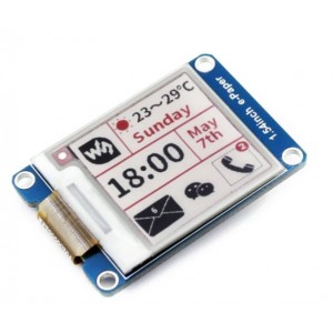 Waveshare 1.54inch e-Paper Module (B), 200×200 Red Black White E-Ink Display, SPI Interface for Raspberry Pi / Arduino / STM32