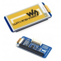 212x104, 2.13inch E-Ink display HAT(C) for Raspberry Pi, yellow/black/white three-color, SPI interface