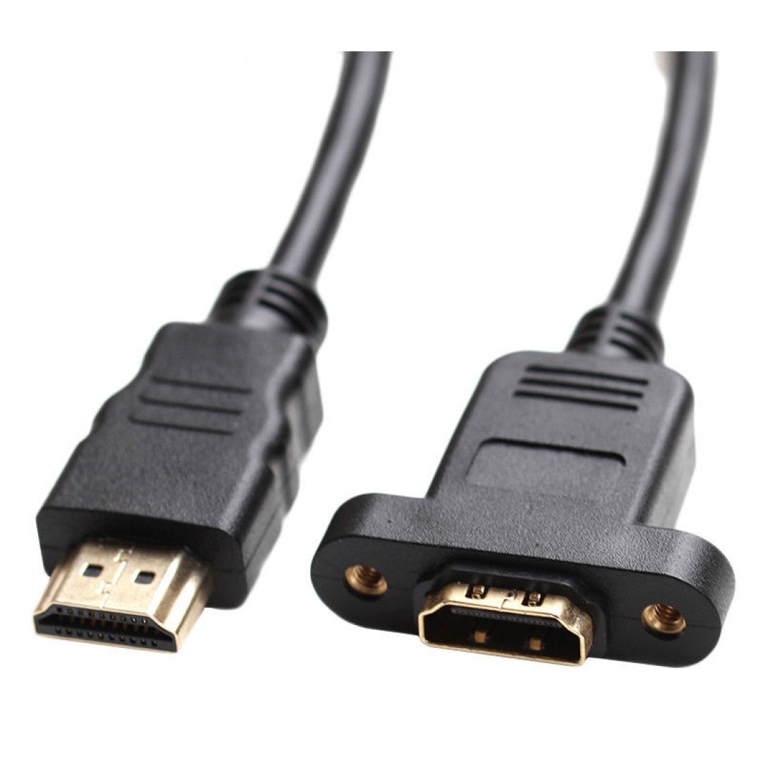 HDMI extension cable Male to Female Panel Mount Type 1.5mtr length Buy ...