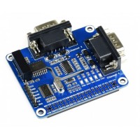 2 Channel RS232 Expansion HAT for Raspberry Pi - Isolated Signal Design - SC16IS752+SP3232
