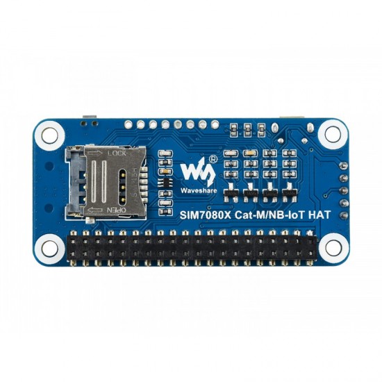 SIM7080G NB-IoT / Cat-M(eMTC) / GNSS HAT for Raspberry Pi, Globally Applicable
